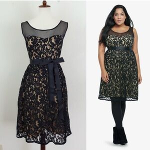 Torrid Illusion Lace Mesh Yoke Dress